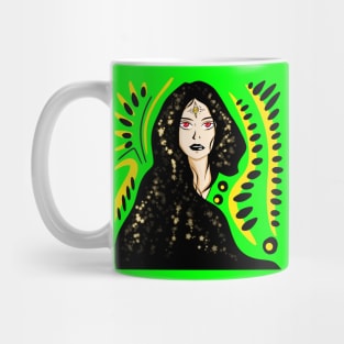 tarot clairvoyant woman in mayan stars ecopop Mug